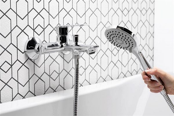 Tap KFA AGAT Wall-mounted bath mixer with accessories, chrome (4424-510-00) ...