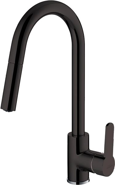 Tap INVENA Sink mixer ELIA, pull-out spout, black (BZ-89-W04-C) ...