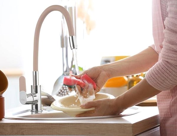 Tap INVENA Sink mixer JOGA, beige (BZ-32-L03-C) ...