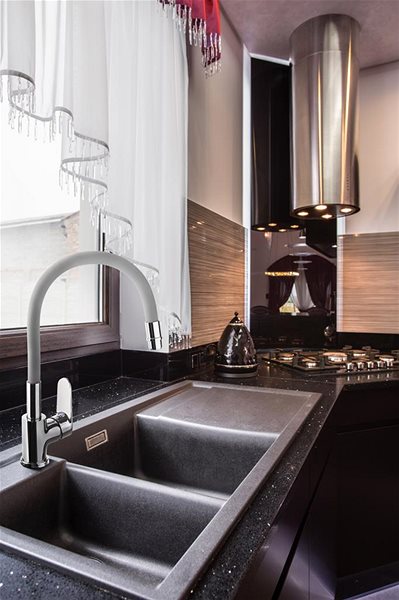Tap INVENA Sink mixer JOGA, grey (BZ-32-L05-C) ...