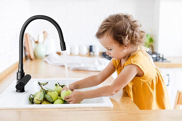 Tap INVENA Sink mixer JOGA PLUS black (BZ-32-P04-C) ...