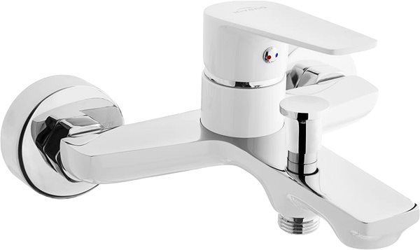 Tap INVENA Bath tub mixer DOKOS white / chrome (BW-19-002-V) ...
