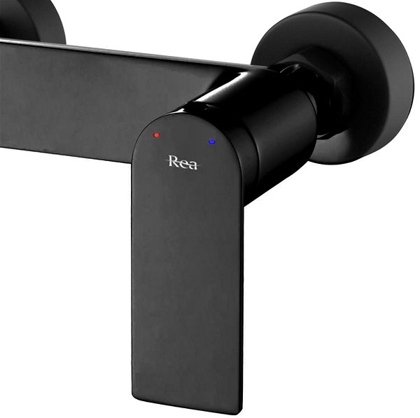 Tap REA Shower mixer with accessories STORM black (REA-B8033) ...