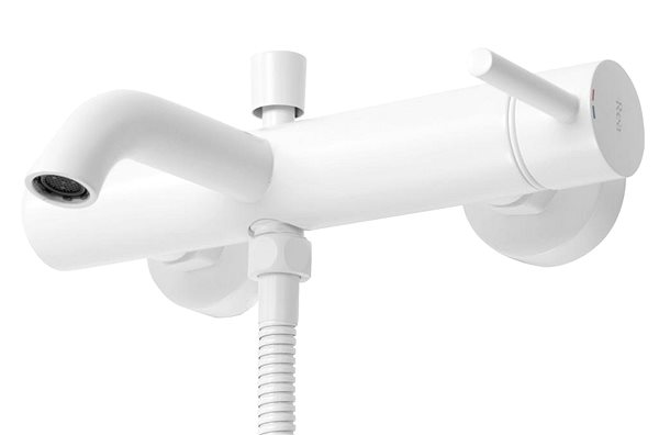 Tap REA Bath tub mixer 150 mm Lungo white (REA-B8030) ...