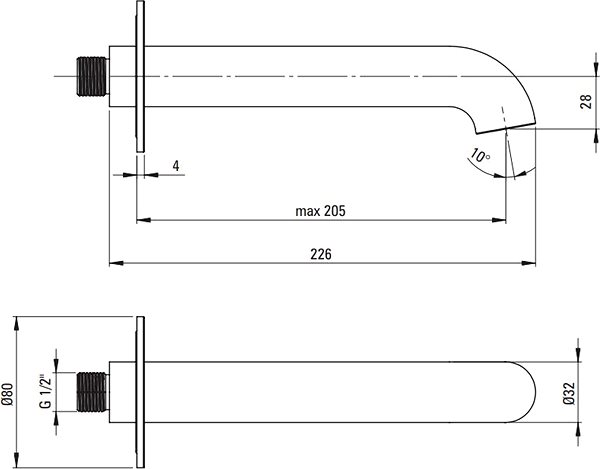Tap DEANTE Silia nero Bathroom mixer, 4-hole, concealed installation (BQS_N18P) ...