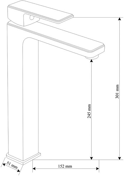Tap MEXEN Mino high basin mixer (72410-70) ...