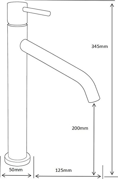 Tap MEXEN Rumba basin mixer, tall, black (73510-70) ...