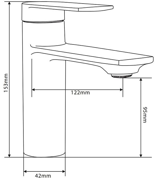 Tap MEXEN Zero basin mixer, chrome (71100-00) ...