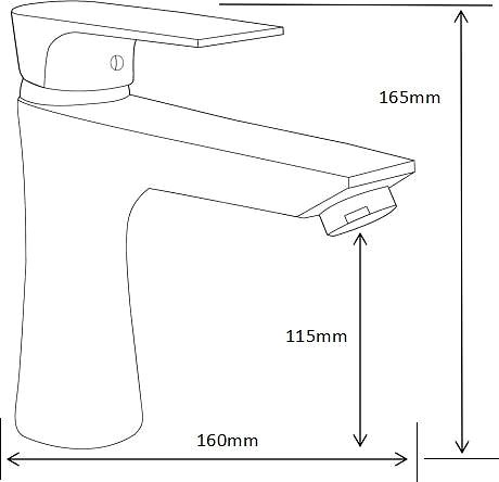 Tap MEXEN Axel basin mixer black (73800-70) ...