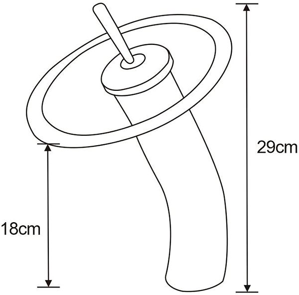 Tap MEXEN Niagara high basin mixer, black (745610-77) ...