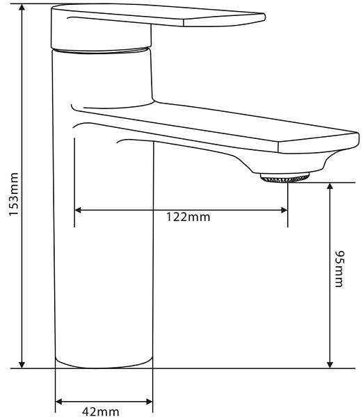 Tap MEXEN Zero basin mixer, white (71100-20) ...