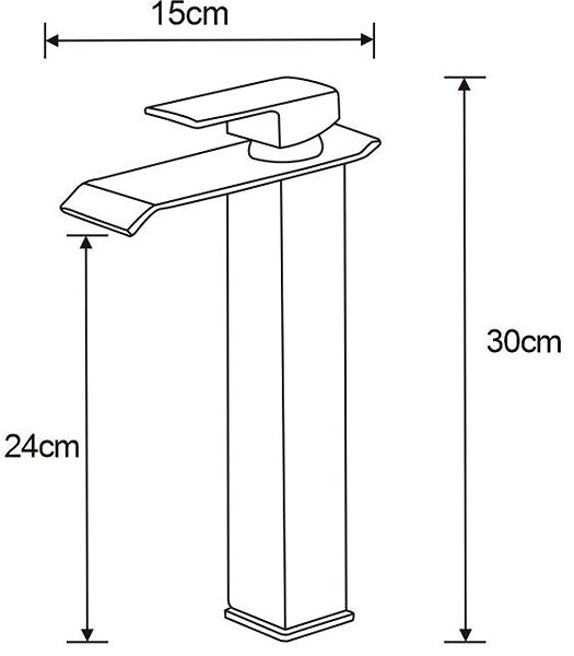 Tap MEXEN Apus basin mixer, tall, black (744710-70) ...