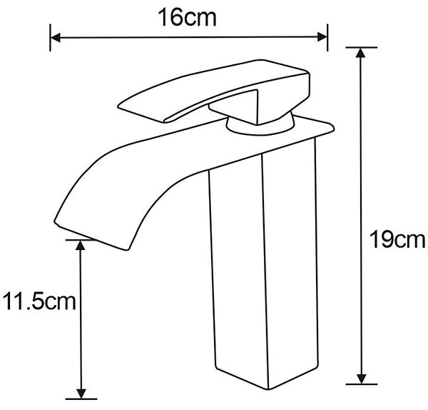 Tap MEXEN Aries basin mixer, black (744800-70) ...