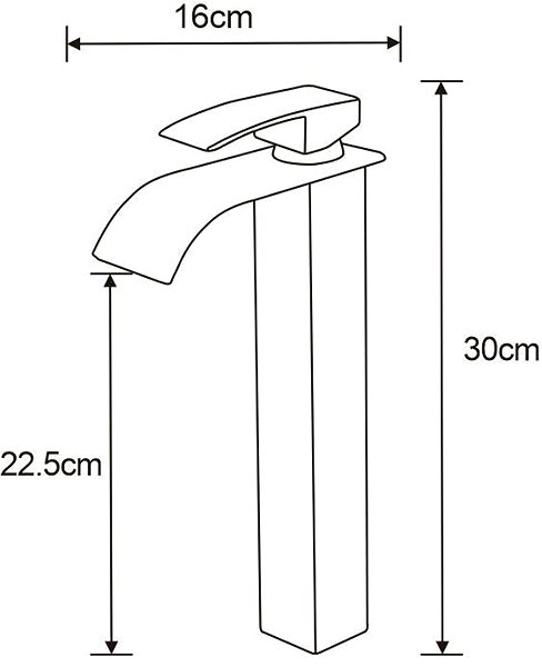Tap MEXEN Aries basin mixer, tall, gold (744810-50) ...