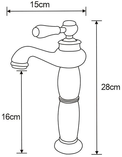 Tap MEXEN Draco basin mixer, tall, chrome (745410-00) ...