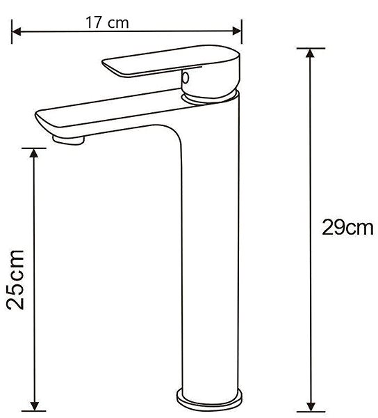 Tap MEXEN Alfa basin mixer, tall, chrome (745710-00) ...