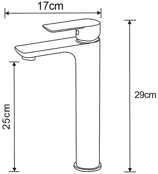 Tap MEXEN Alfa basin mixer, tall, gold (745710-50) ...