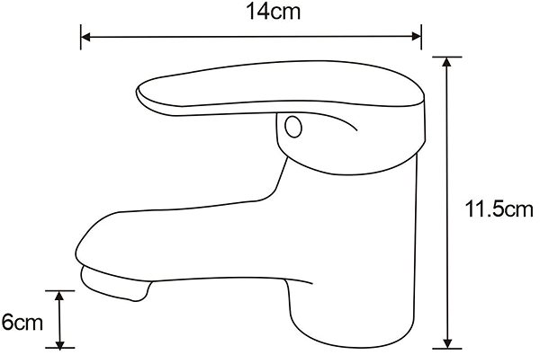 Tap MEXEN Erica basin mixer, black (746400-70) ...