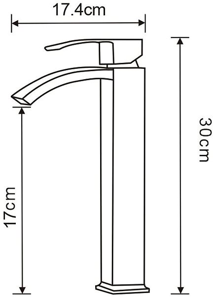 Tap MEXEN Libra basin mixer, tall, chrome (745110-00) ...