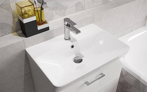 Tap CERSANIT VERSO basin mixer, incl. plastic click-clack stopper (S951-404) ...