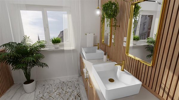 Tap INVENA Glamour Trend basin mixer, gold (BU-02-009-V) ...