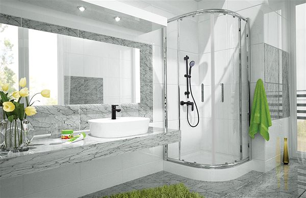 Tap INVENA SIROS basin mixer, black (BU-90-004-A) ...