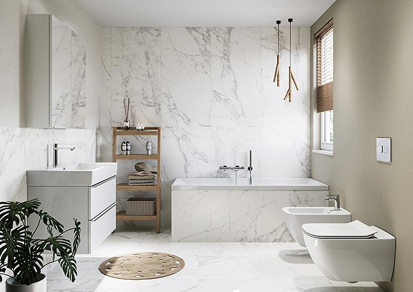 Tap CERSANIT VIRGO wall-mounted bath/shower thermostatic mixer, chrome (S951-561) ...