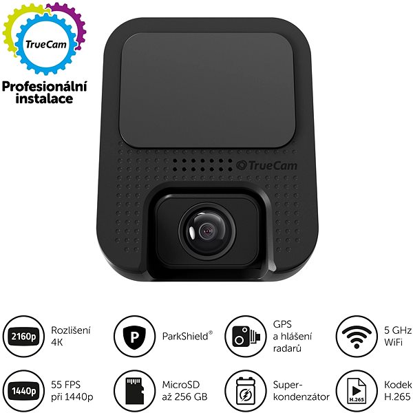 Dashcam TrueCam H25 GPS 4K (mit Parkshield Funktion) Mermale/Technologie