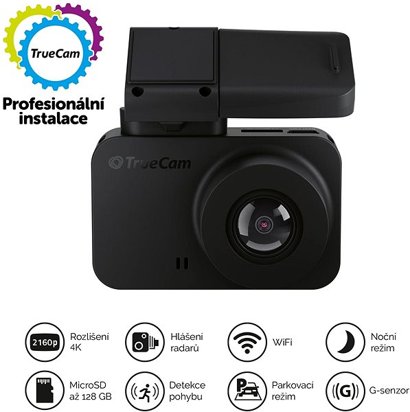 Autós kamera TrueCam M11 GPS 4K (sebességmérő radar figyelmeztetéssel) Jellemzők/technológia