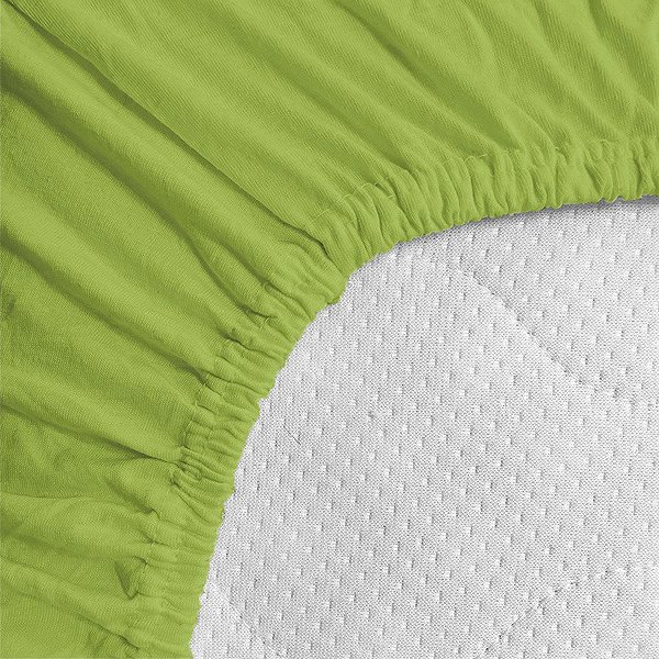 Lepedő Kaptan Jersey STANDARD, 180 × 200 cm, zöld ...