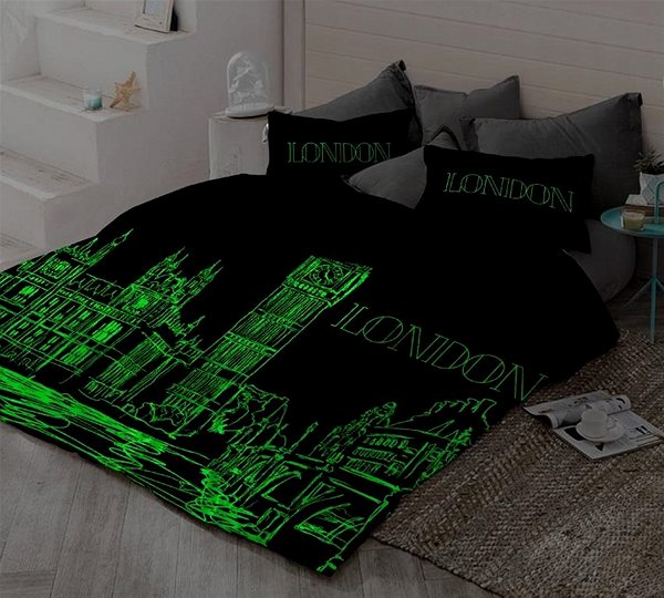 Ágynemű Kaptan Nappal Párizsban, éjszaka Londonban - fényes ...
