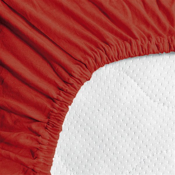 Plachta na posteľ Kaptan plachta jersey do postieľky – 70 × 140 červená ...