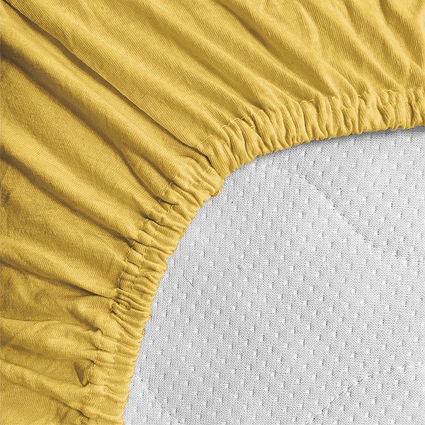 Prostěradlo Kaptan Prostěradlo Jersey Lux, 180 × 200 cm, žluté ...