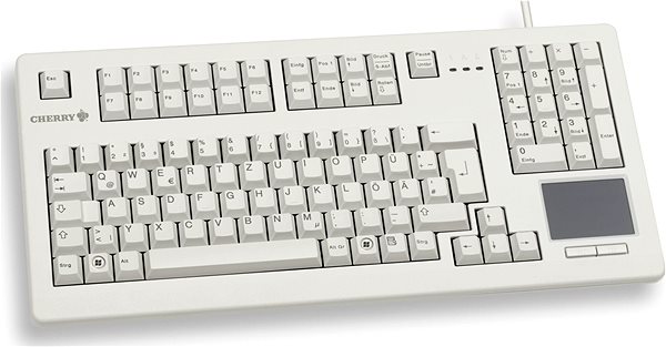 Tastatur CHERRY G80-11900, weiß - UK Screen