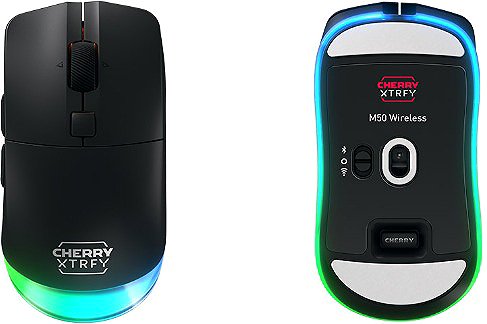 Gaming-Maus CHERRY XTRFY M50 Wireless, Black ...