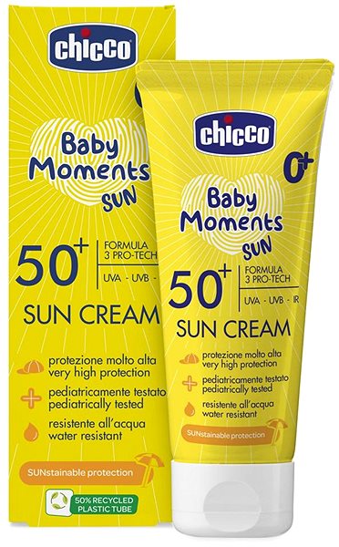CHICCO Baby Sunscreen SPF50+, 75ml, 0m+ .