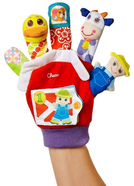 CHICCO Hand puppet with farm sounds 3m+ .