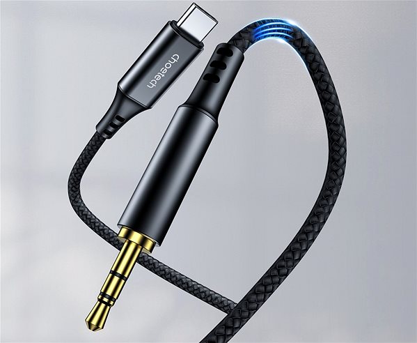 Audio kábel ChoeTech USB-C to 3.5 mm 2 m dc Audio cable ...