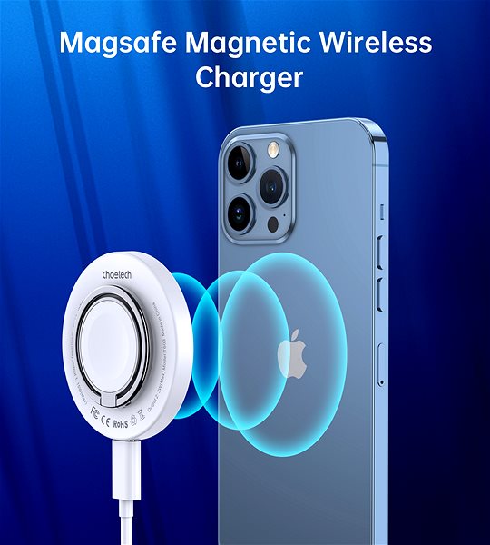 Kabelloses Ladegerät Choetech 15W 3-in-1 Magnetic Wireless Charger White ...