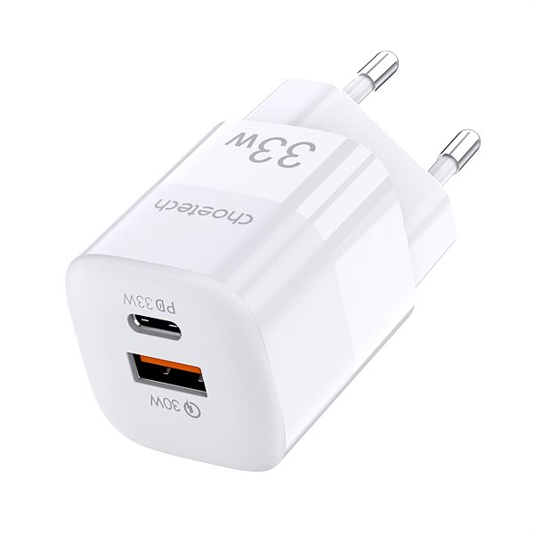 AC Adapter ChoeTech PD33w A+C wall charger(white) ...