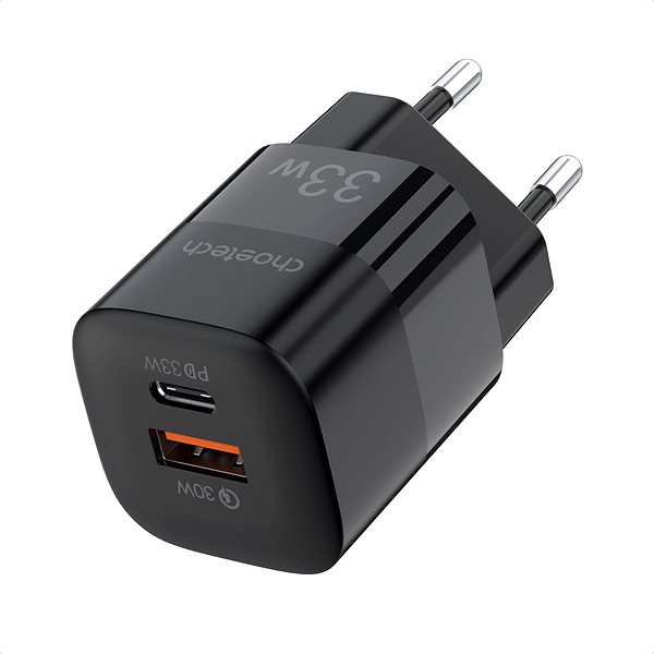 AC Adapter ChoeTech PD33w A+C wall charger(black) ...