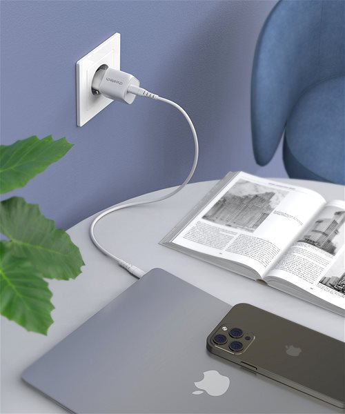 AC Adapter ChoeTech PD30W GAN type-c wall charger(white) ...