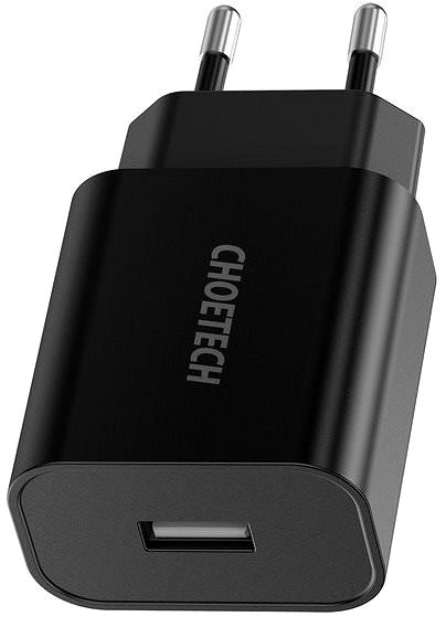 Netzladegerät ChoeTech Smart USB Wall Charger 12W Black Screen