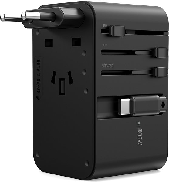 Wall Charger ChoeTech 35W Travel Wall Charger with inside cable (US/EU/UK/AU) ...