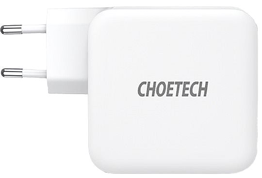 Netzladegerät Choetech PD 100W GaN Dual USB-C Ladegerät mit CC Kabel Screen