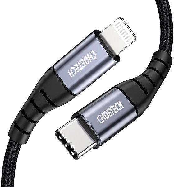 Datenkabel Choetech MFi USB-C auf Lightning 1,2 m Kabel Anschlussmöglichkeiten (Ports)