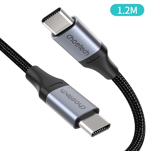 Datový kabel ChoeTech USB-C PD 60W Nylon Cable, 1.2m ...
