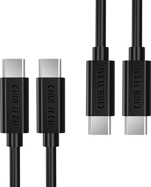 Adatkábel ChoeTech Type-C (USB-C <-> USB-C) Cable 0.5m Csatlakozási lehetőségek (portok)