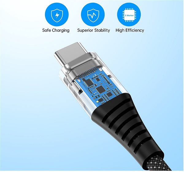 Data Cable ChoeTech PD3.1 240W USB-C to USB-C Magnet Cable ...