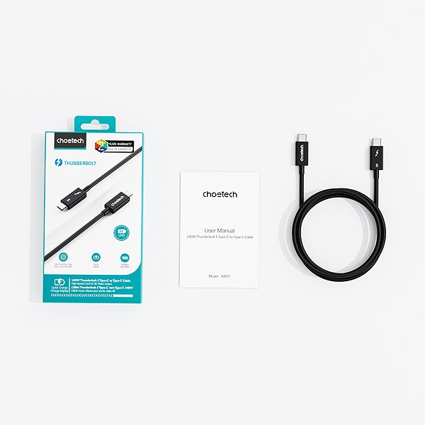 Data Cable ChoeTech Thunderbolt5 Intel Certified Cable ...